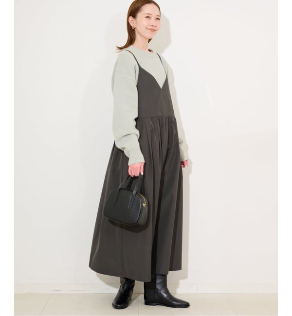 SLOBE IENA「マットタフタキャミワンピース」|ワンピース|