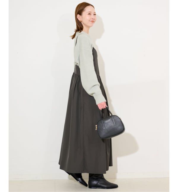 SLOBE IENA「マットタフタキャミワンピース」|ワンピース|