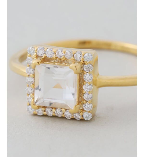 SLOBE IENA「《WEB限定/追加》ODUL SLOBE別注 スクエアカットリング」|リング|