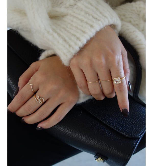 SLOBE IENA「《WEB限定/追加》ODUL SLOBE別注 スクエアカットリング」|リング|