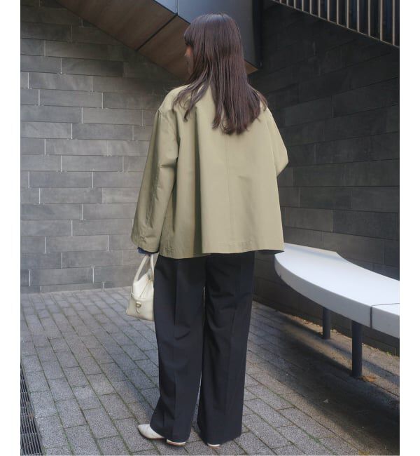 SLOBE IENA「TRADITIONAL WEATHERWEAR SLOBE別注 LINTON N/C SHORT」|ノーカラーコート|