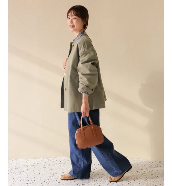 SLOBE IENA「TRADITIONAL WEATHERWEAR SLOBE別注 LINTON N/C SHORT」|ノーカラーコート|