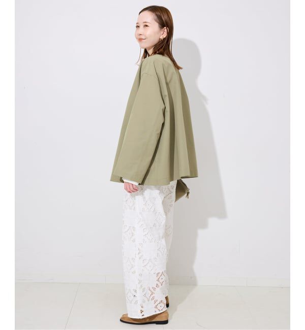 SLOBE IENA「TRADITIONAL WEATHERWEAR SLOBE別注 LINTON N/C SHORT」|ノーカラーコート|