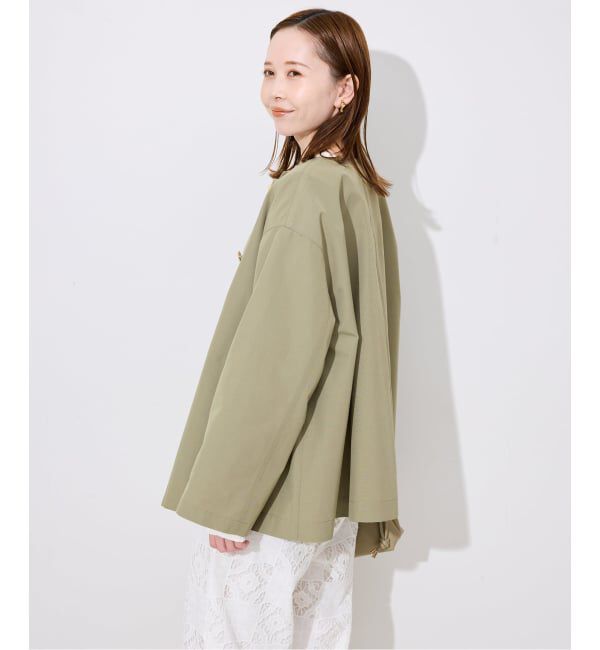 SLOBE IENA「TRADITIONAL WEATHERWEAR SLOBE別注 LINTON N/C SHORT」|ノーカラーコート|