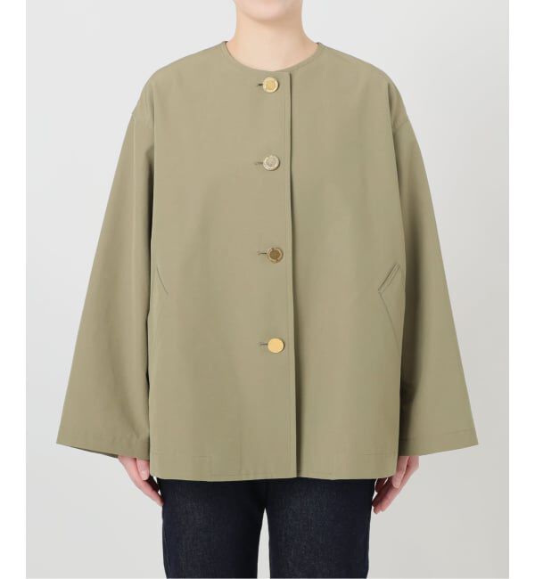 SLOBE IENA「TRADITIONAL WEATHERWEAR SLOBE別注 LINTON N/C SHORT」|ノーカラーコート|