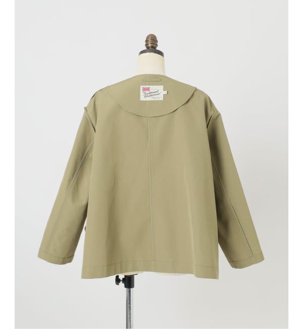 SLOBE IENA「TRADITIONAL WEATHERWEAR SLOBE別注 LINTON N/C SHORT」|ノーカラーコート|