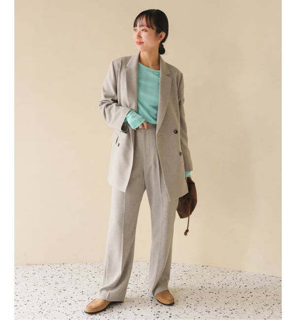 SLOBE IENA「《追加》miller SLOBE別注 SHEER RIB クルーネック」|Tシャツ・カットソー|