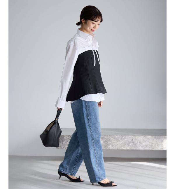 IENA「《追加2》カーブシルエットデニム」|デニム|