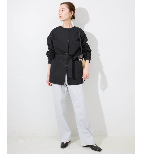 SLOBE IENA「《追加》ノーカラーサファリブルゾン」|その他|