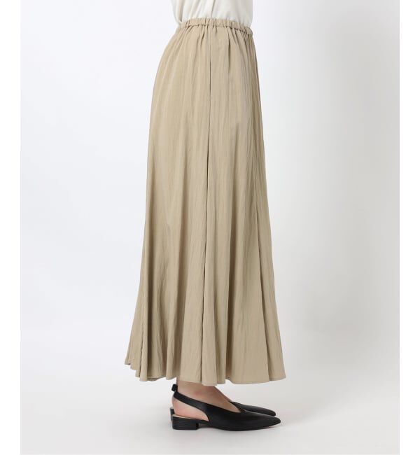 SLOBE IENA「ナイロンワッシャー切り替えギャザースカート」|スカート|