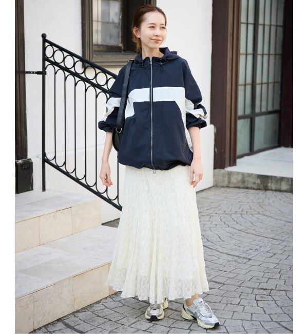 SLOBE IENA「《WEB限定/追加》レースランダムフレアスカート」|スカート|