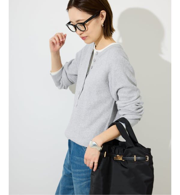 SLOBE IENA「《WEB限定カラー有り/追加》Wフェイスジャージヘンリープルオーバー」|Tシャツ・カットソー|