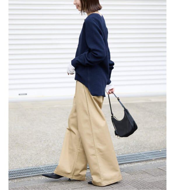 SLOBE IENA「《WEB限定カラー有り/追加》Wフェイスジャージヘンリープルオーバー」|Tシャツ・カットソー|