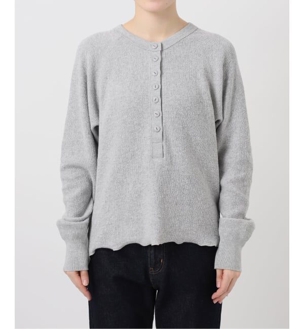 SLOBE IENA「《WEB限定カラー有り/追加》Wフェイスジャージヘンリープルオーバー」|Tシャツ・カットソー|