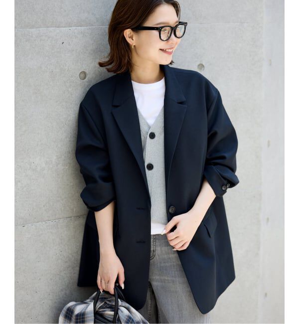 SLOBE IENA「《WEB限定/追加》PE SHARK ビックジャケット」|テーラードジャケット|