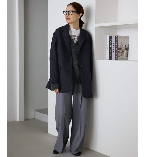 SLOBE IENA「《WEB限定/追加》PE SHARK ビックジャケット」|テーラードジャケット|