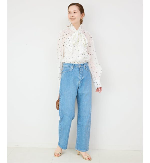 SLOBE IENA「《WEB限定/追加》ボウタイブラウス」|シャツ・ブラウス|