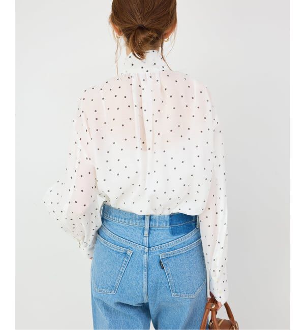 SLOBE IENA「《WEB限定/追加》ボウタイブラウス」|シャツ・ブラウス|