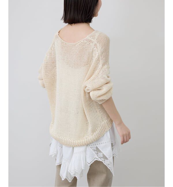 SLOBE IENA「ギマヤーンVネックプルオーバー」|ニット・セーター|