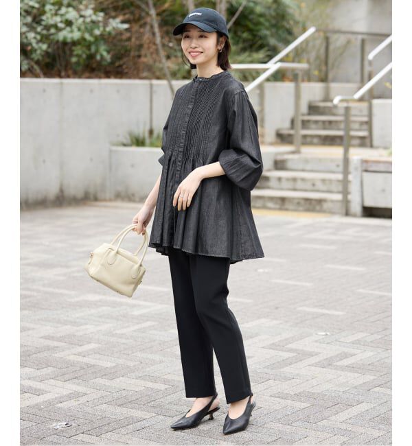 SLOBE IENA「LEDENIM ボサム ペプラムデニムブラウス」|シャツ・ブラウス|