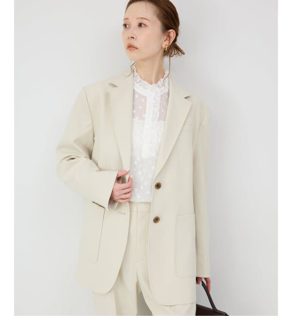 SLOBE IENA「《WEB限定/追加》フラワージャガードフリルブラウス」|シャツ・ブラウス|