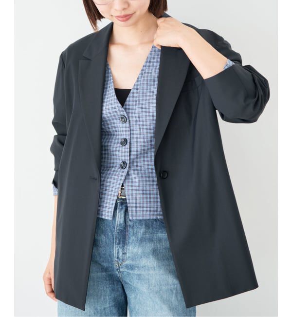 IENA「《セットアップ対応可》エアリーライトジャケット」|テーラードジャケット|