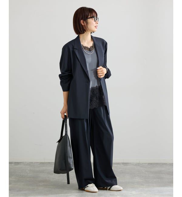 IENA「《セットアップ対応可》エアリーライトジャケット」|テーラードジャケット|