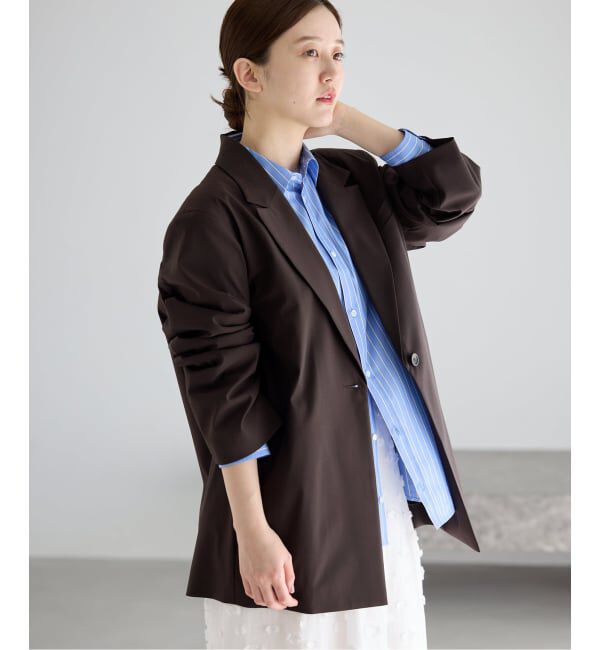 IENA「《セットアップ対応可》エアリーライトジャケット」|テーラードジャケット|