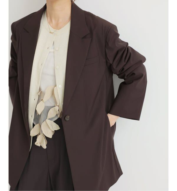 IENA「《セットアップ対応可》エアリーライトジャケット」|テーラードジャケット|