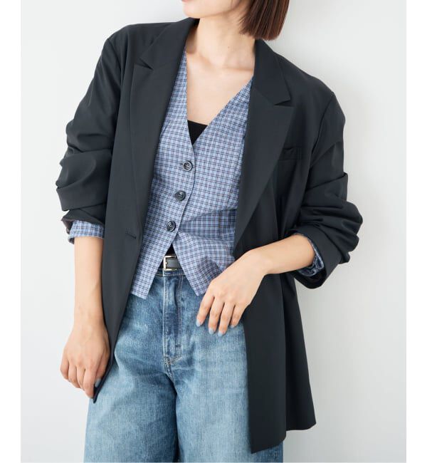 IENA「《セットアップ対応可》エアリーライトジャケット」|テーラードジャケット|