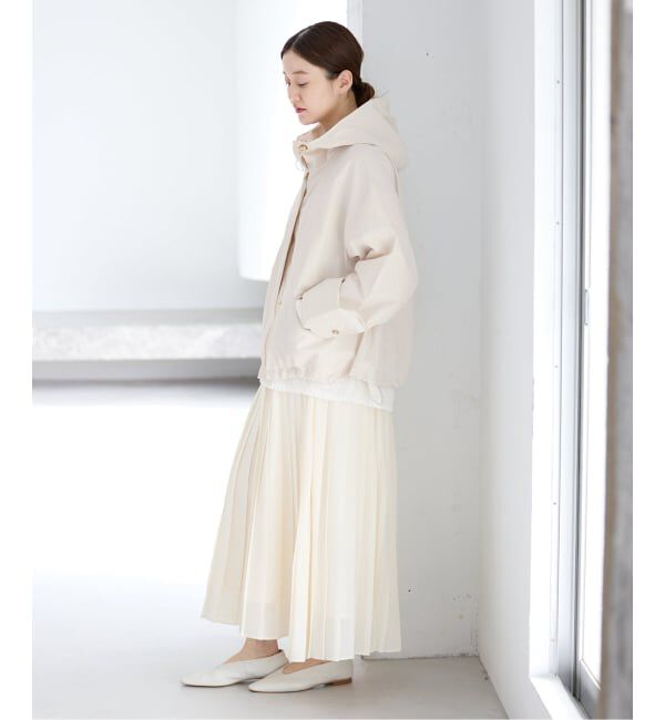 IENA「撥水フーディーブルゾン」|ブルゾン・スタジャン|