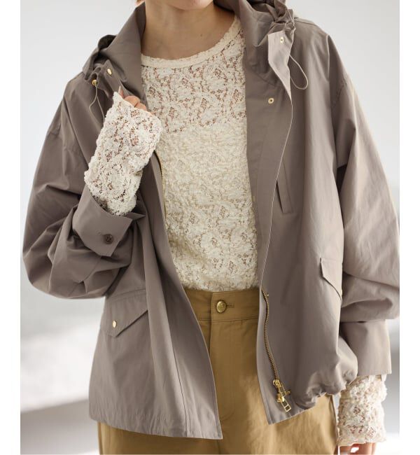 IENA「撥水フーディーブルゾン」|ブルゾン・スタジャン|