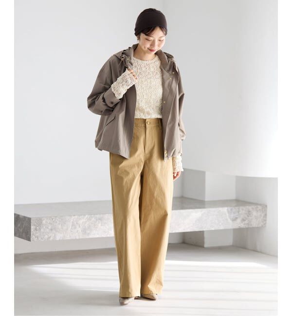 IENA「撥水フーディーブルゾン」|ブルゾン・スタジャン|