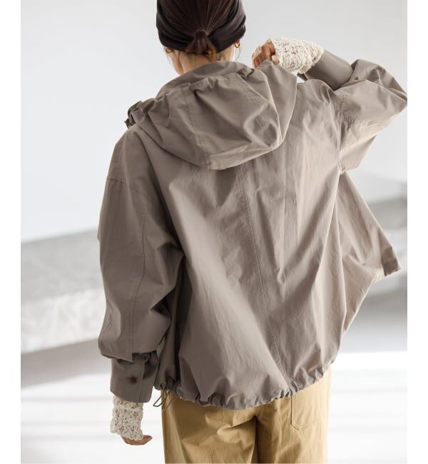 IENA「撥水フーディーブルゾン」|ブルゾン・スタジャン|