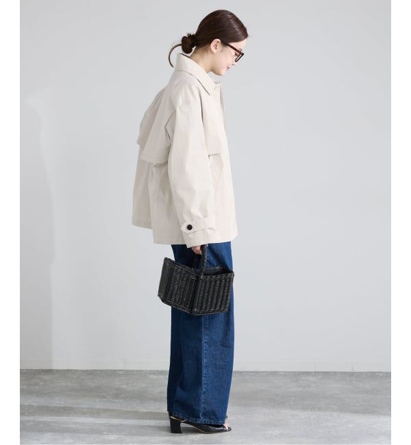 IENA「シングルトレンチショートコート」|トレンチコート|