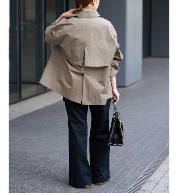 IENA「シングルトレンチショートコート」|トレンチコート|