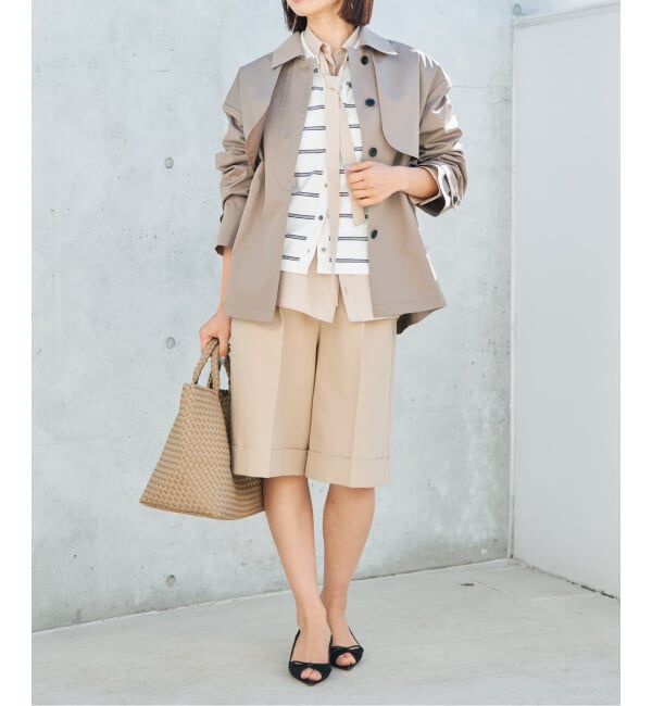 IENA「シングルトレンチショートコート」|トレンチコート|