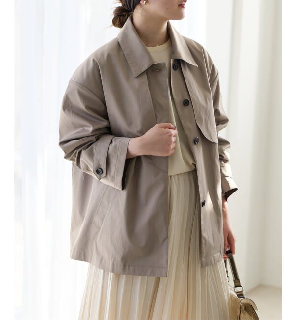 IENA「シングルトレンチショートコート」|トレンチコート|
