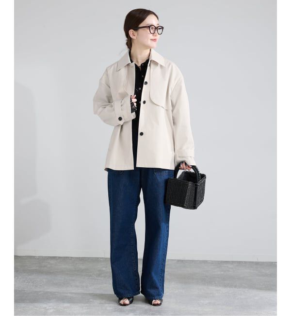 IENA「シングルトレンチショートコート」|トレンチコート|
