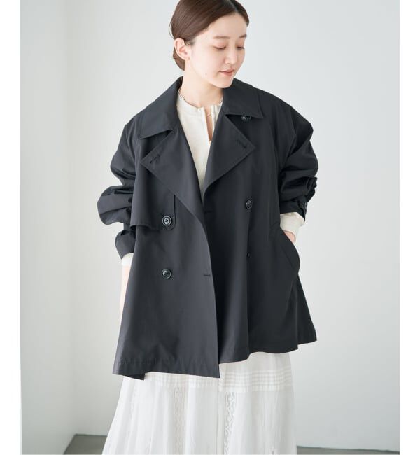 IENA「《新色あり/追加4/洗濯機洗い可》ポプリンオーバーショートコート」|その他|