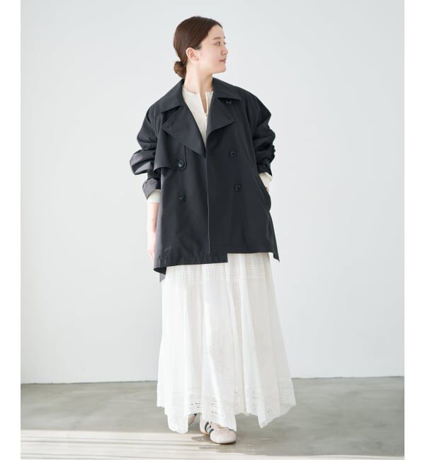 IENA「《新色あり/追加4/洗濯機洗い可》ポプリンオーバーショートコート」|その他|