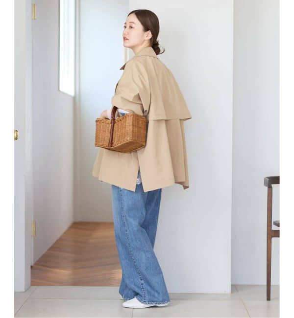 IENA「《新色あり/追加4/洗濯機洗い可》ポプリンオーバーショートコート」|その他|