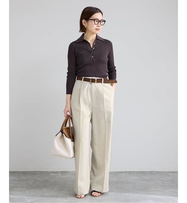 IENA「ハイツイストツイルスラックス」|スラックス|