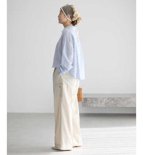 IENA「《新色/WEB限定/追加3》ラミーリヨセルショートシャツ」|シャツ・ブラウス|