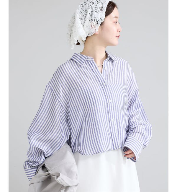 IENA「《新色/WEB限定/追加3》ラミーリヨセルショートシャツ」|シャツ・ブラウス|