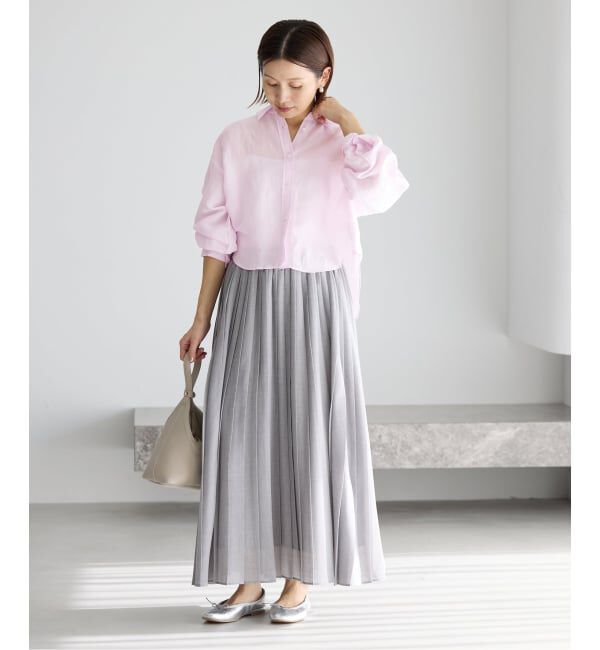 IENA「《新色/WEB限定/追加3》ラミーリヨセルショートシャツ」|シャツ・ブラウス|