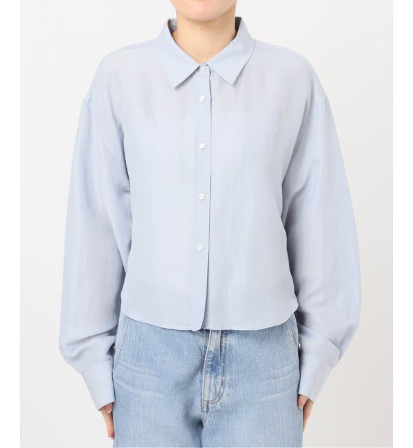 IENA「《新色/WEB限定/追加3》ラミーリヨセルショートシャツ」|シャツ・ブラウス|