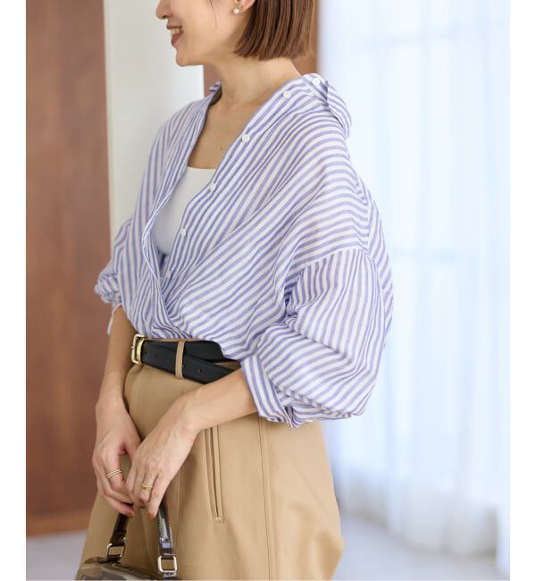 IENA「ラミーリヨセル2wayシャツ」|シャツ・ブラウス|