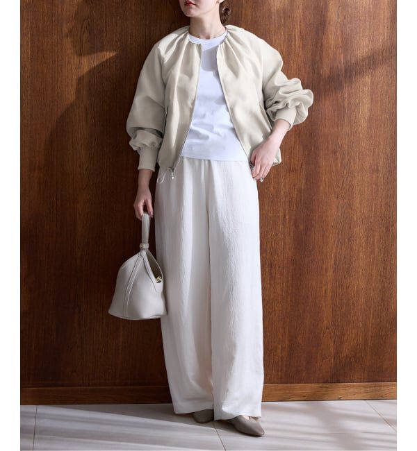 IENA「《新色あり/追加2》ウォッシャブル シアーノーカラーブルゾン」|その他|