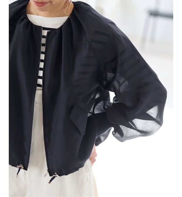 IENA「《新色あり/追加2》ウォッシャブル シアーノーカラーブルゾン」|その他|